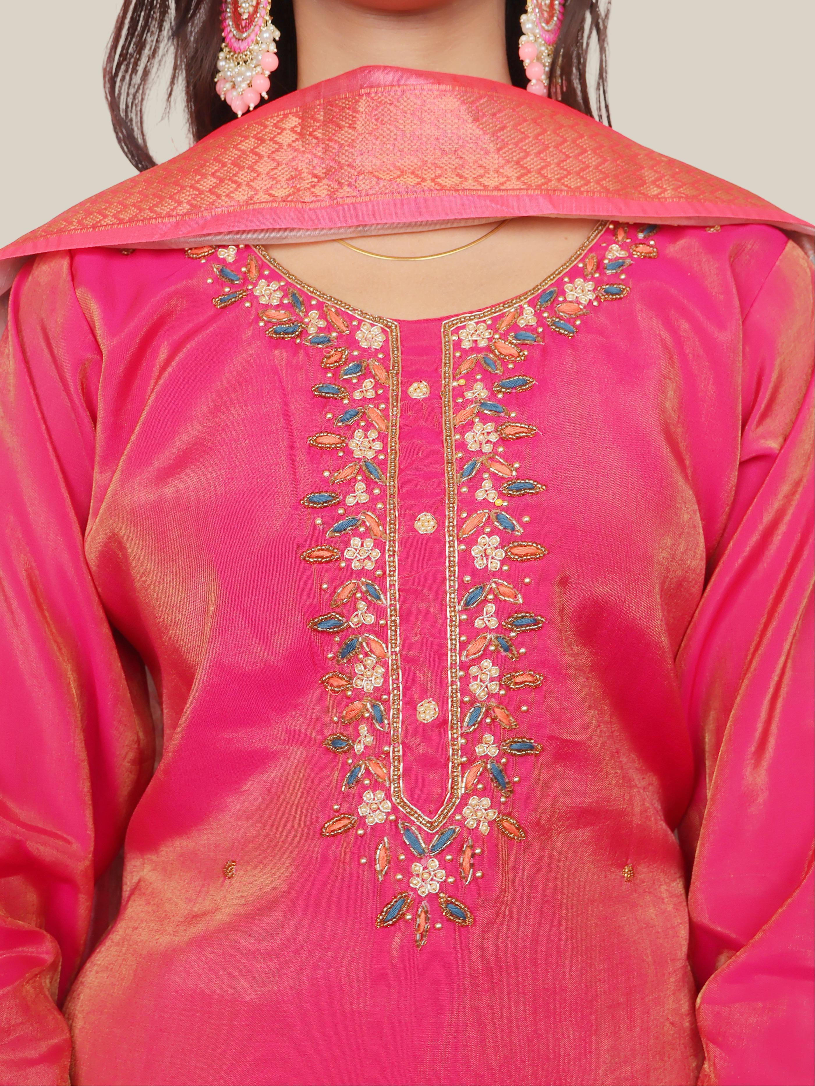 Women's Straight Kurta-Pant, and Dupatta Set-3